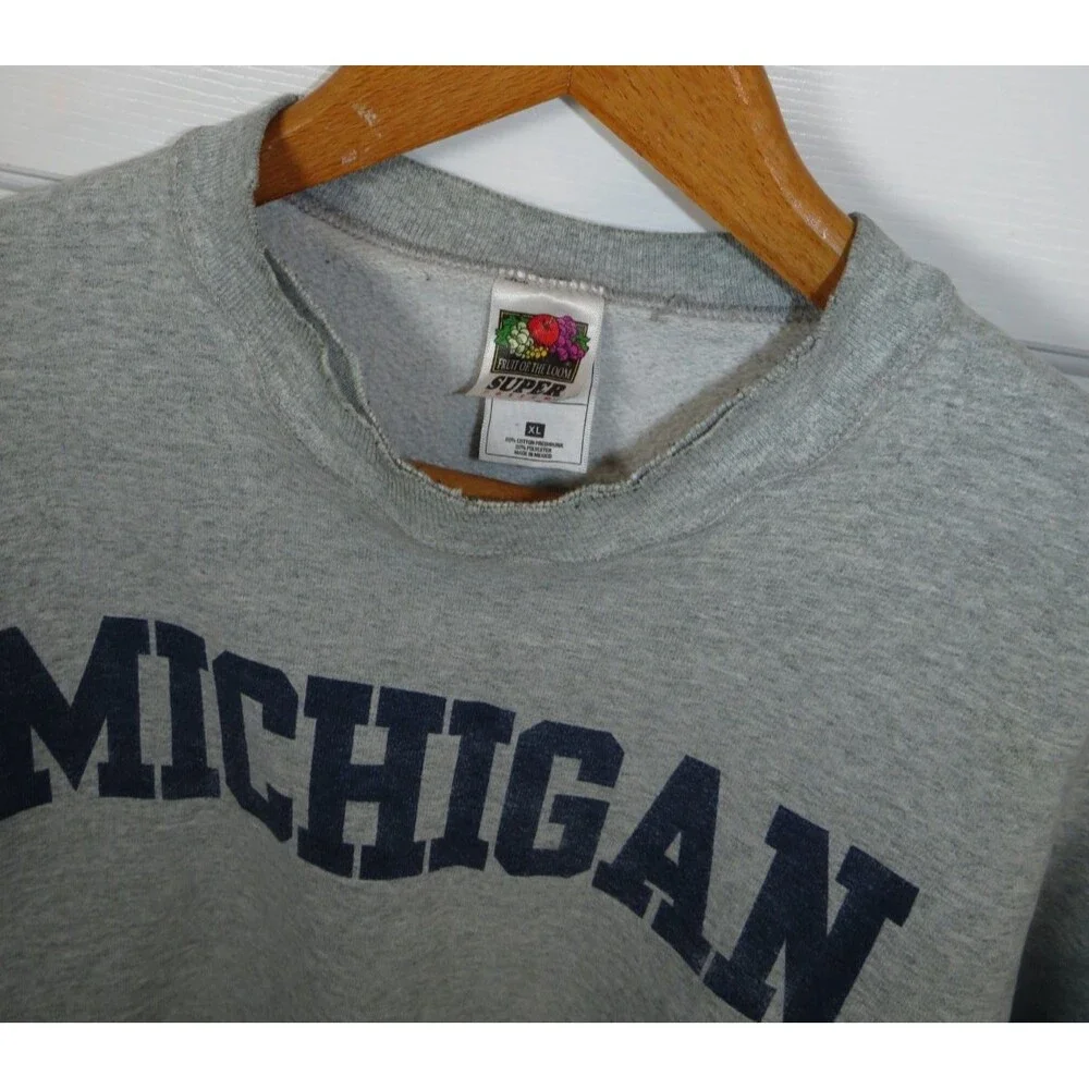 Vintage Michigan State University Sweatshirt XL Fruit of the Loom Super Cotton**
